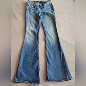 True Religion Joey Mid-Rise Flare Jean